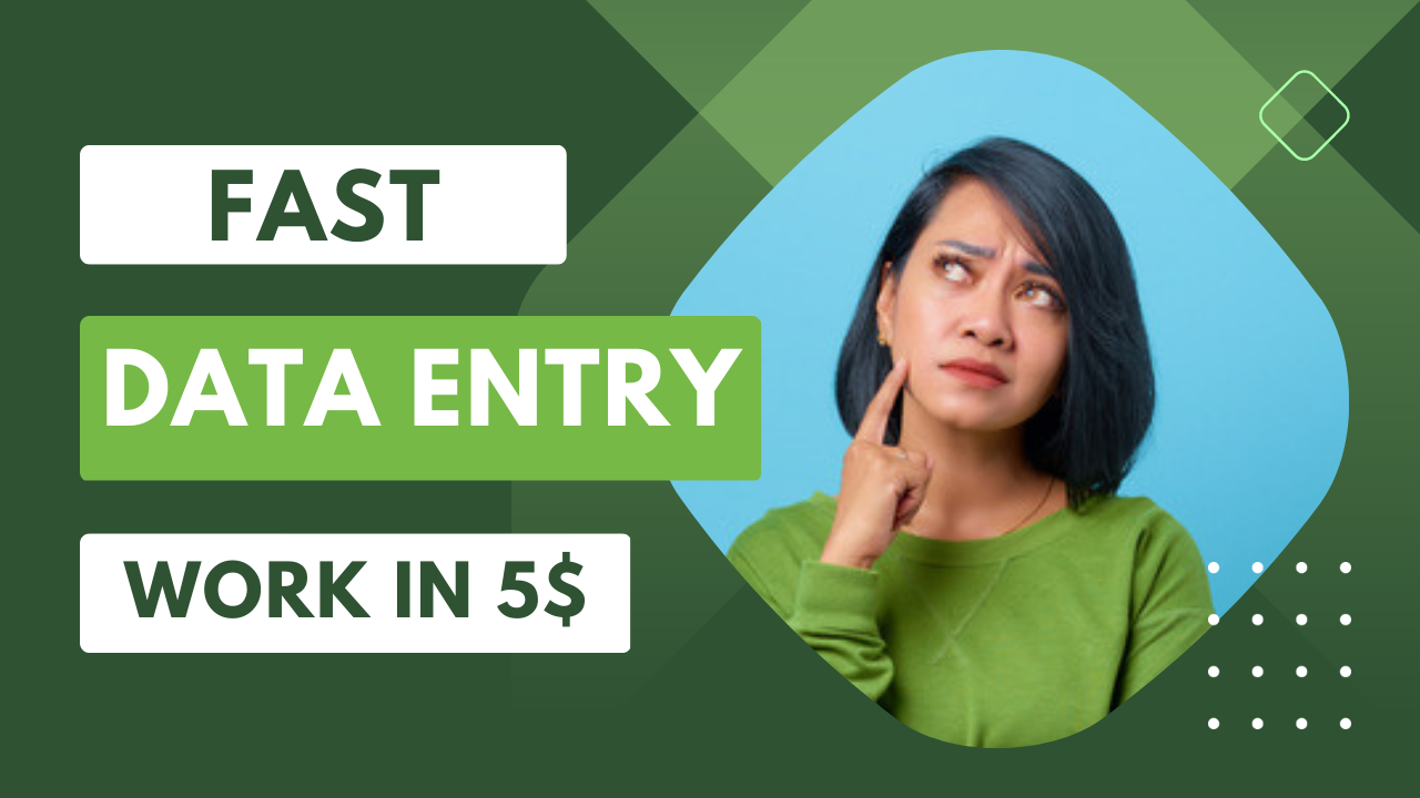 I will do excel data entry, typing, copy paste, data entry