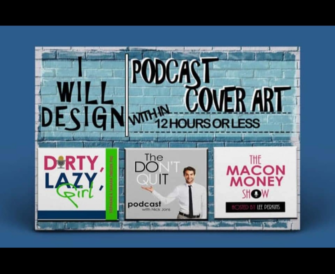 I will make your podcast cover in 1 day