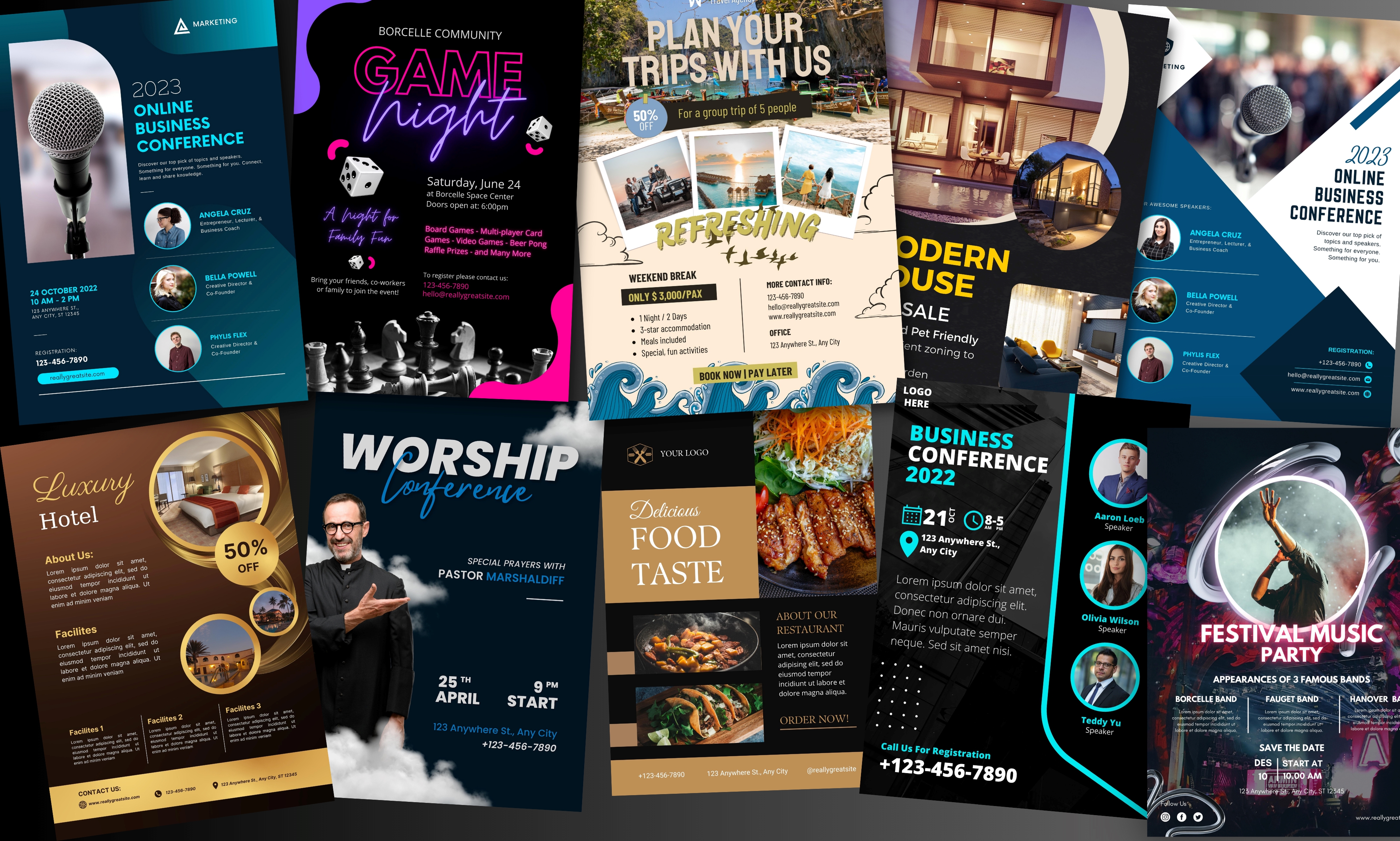 I will create creative eye-catching flyer design and poster design 