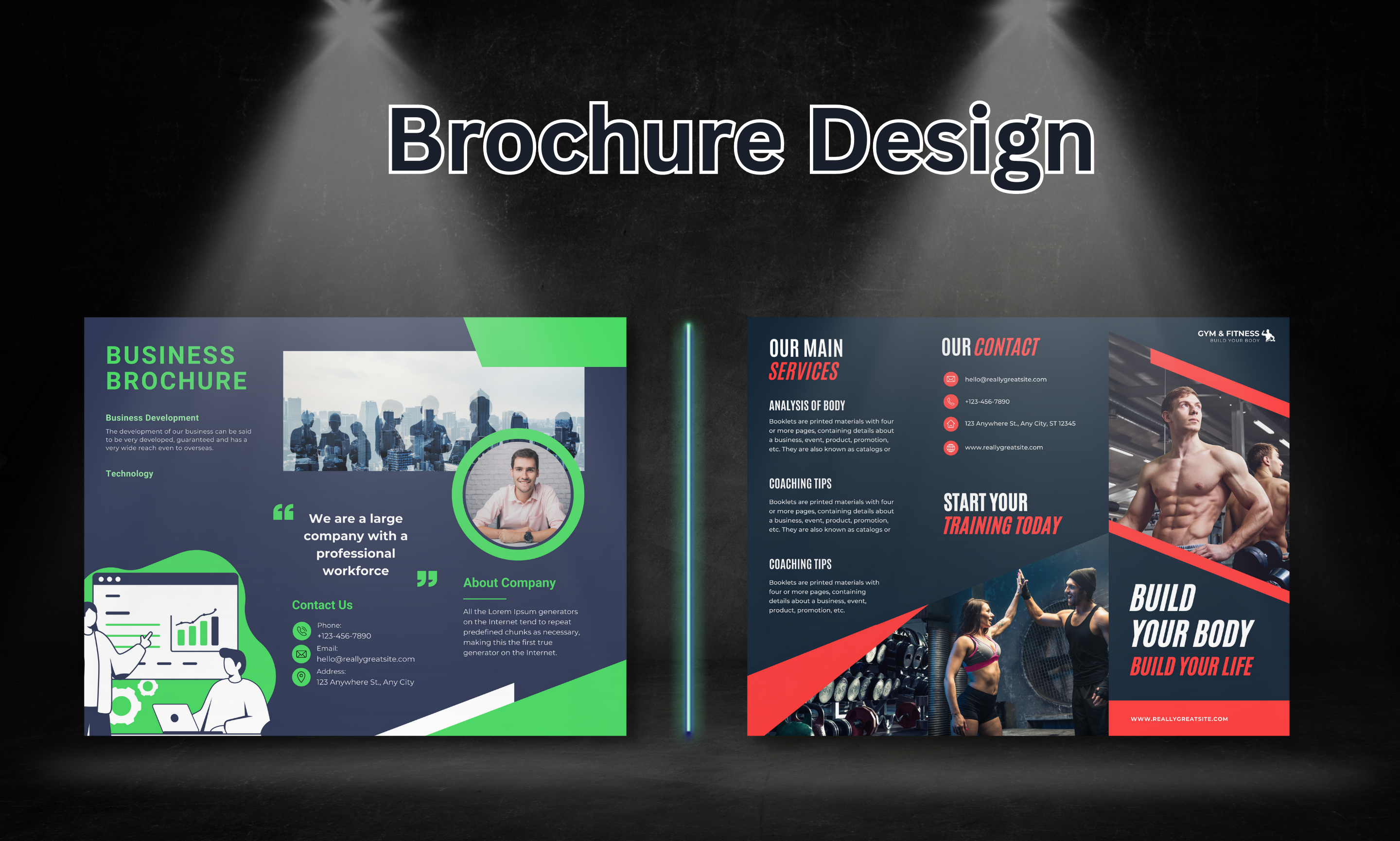 I will design brochure, bifold, trifold, leaflet, magazine, booklet, postcard, catalog