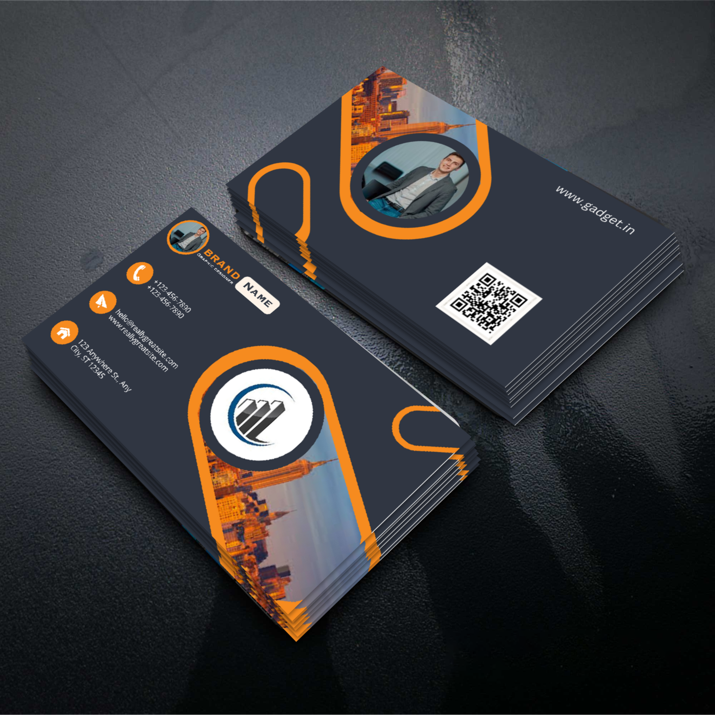 Design provisional business cards 
