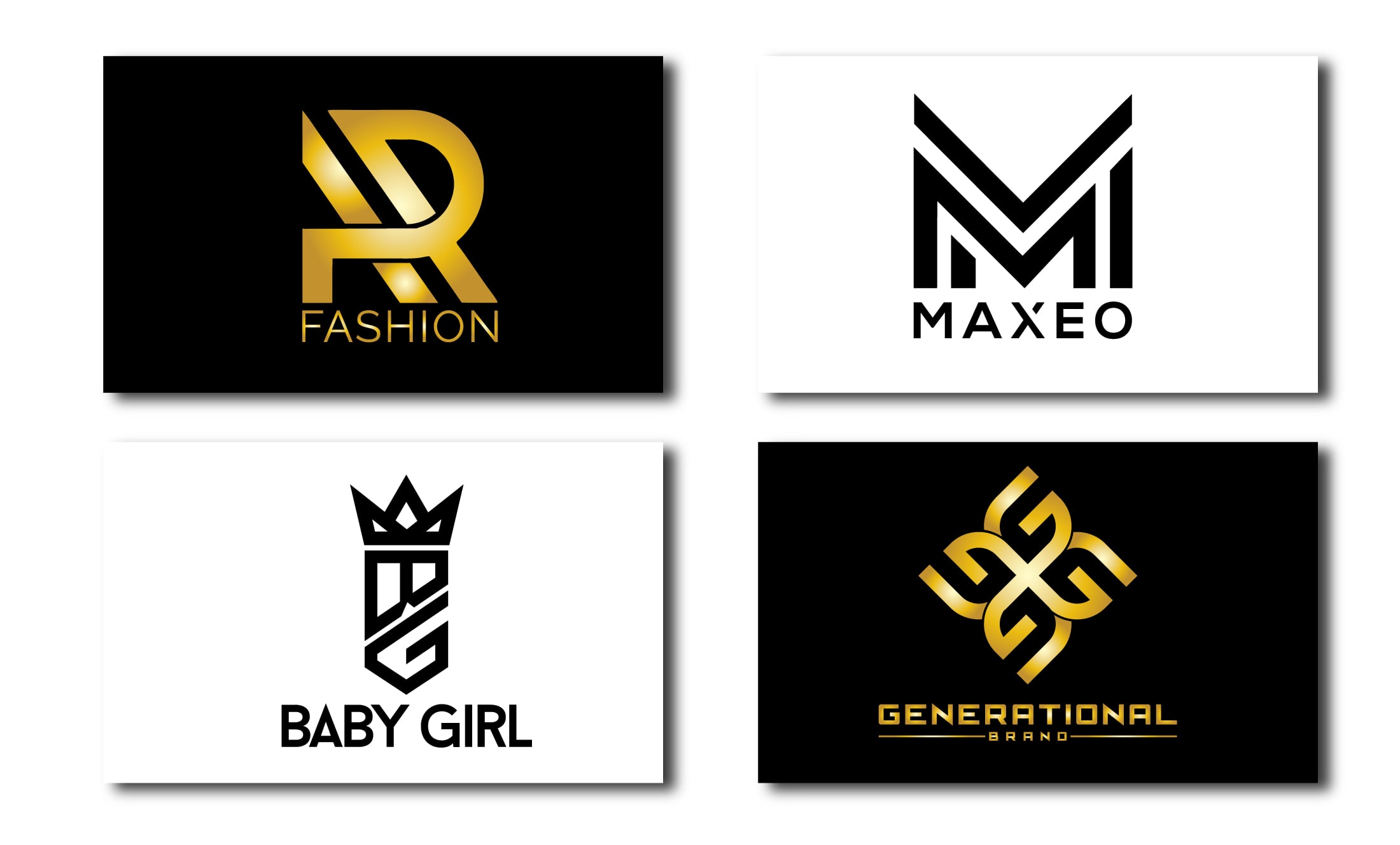 I will design modern luxury fashion and clothing brand logo