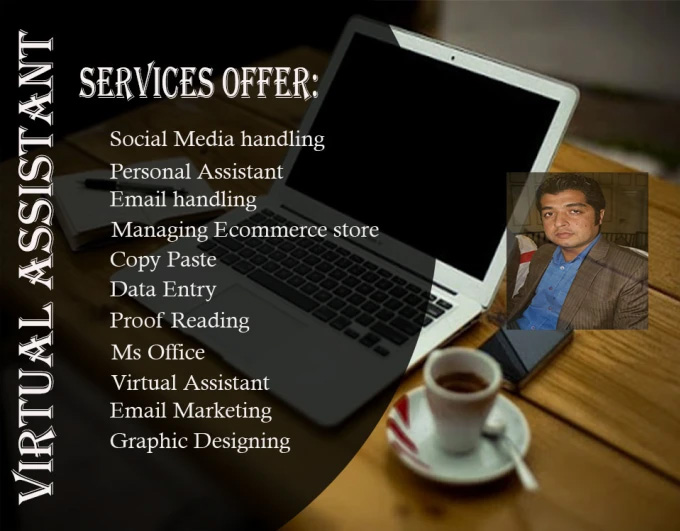 I am an experienced graphic designer and virtual assistant.