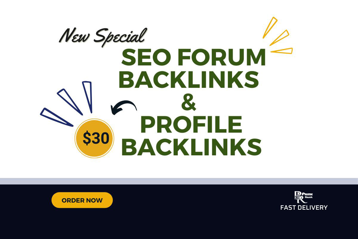 I will create forum backlinks and perform SEO profile backlinking