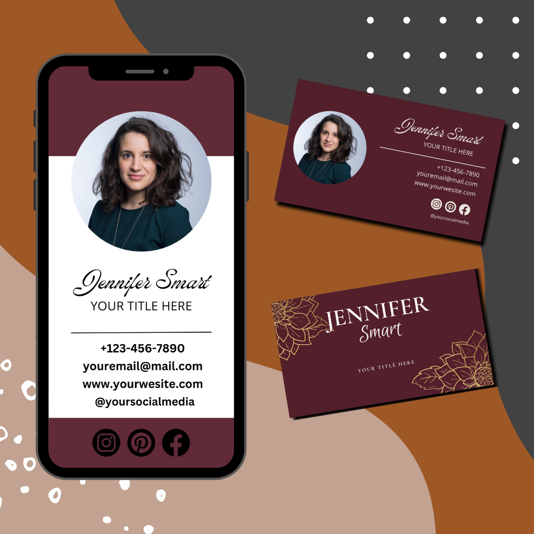Design professional, minimalistic, interactive, digital business card