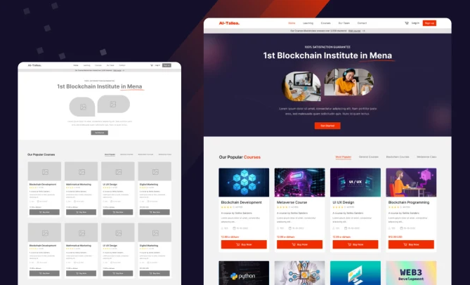 I will design unique and creative 1 Landing Page website UI UX design