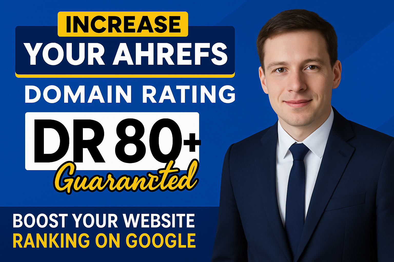 You will get DR 80+ with High Authority Do-Follow Manual Backlinks