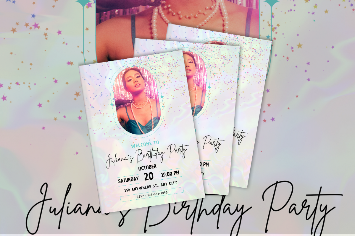 I will Design two birthday party invitations Card
