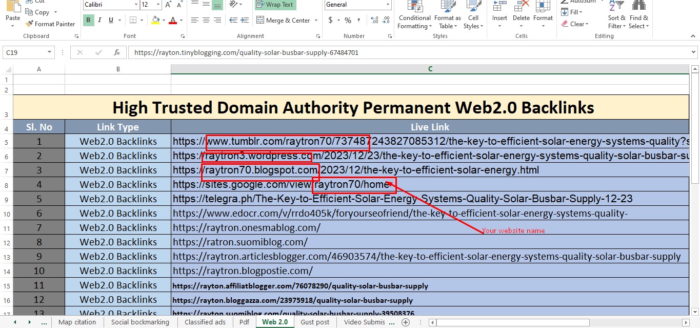 Build 150 Web 2.0 Blogs 70+ High Authority do follow Backlinks