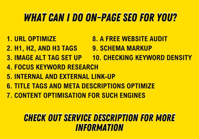 I will do complete on page SEO optimization & technical audit your website