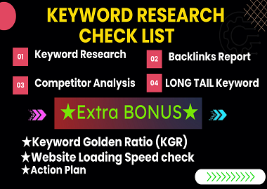 Keyword research, website SEO audit & competitor analysis