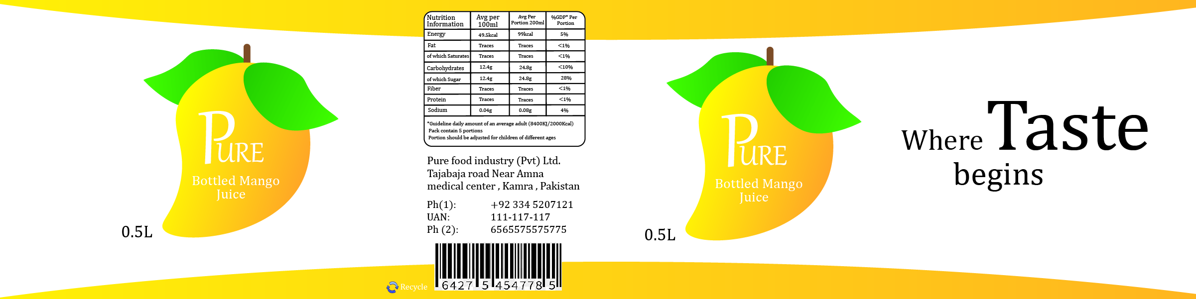 I will design your product label for you within 24 hours