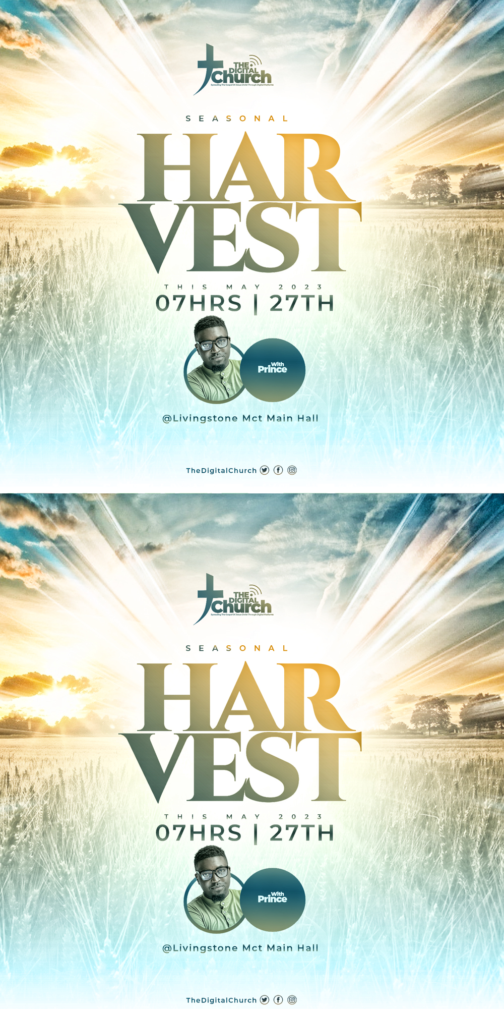 Customizable Church flyer template