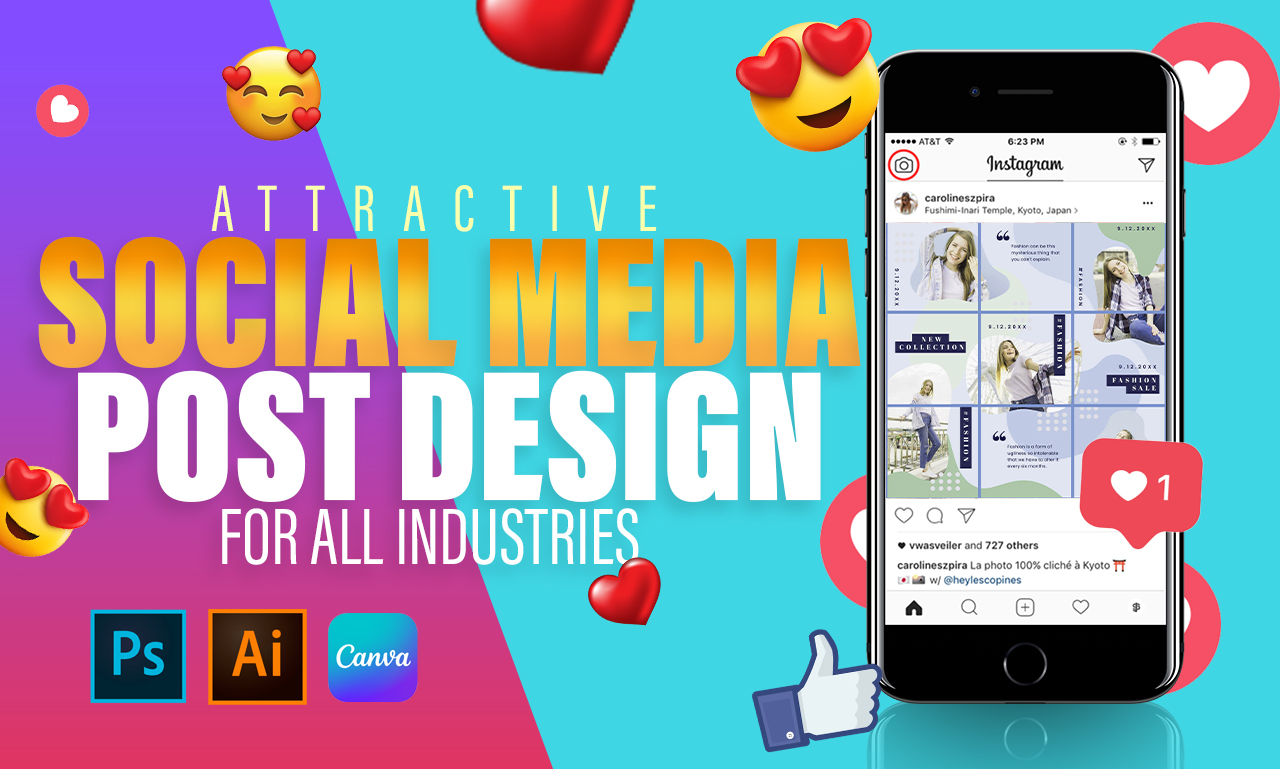 I will design editable canva templates & social Ads post design for an attractive feed