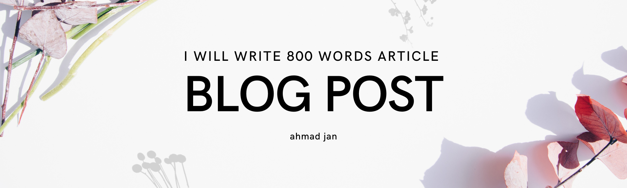 I will write 800 words article and content writing on any topic