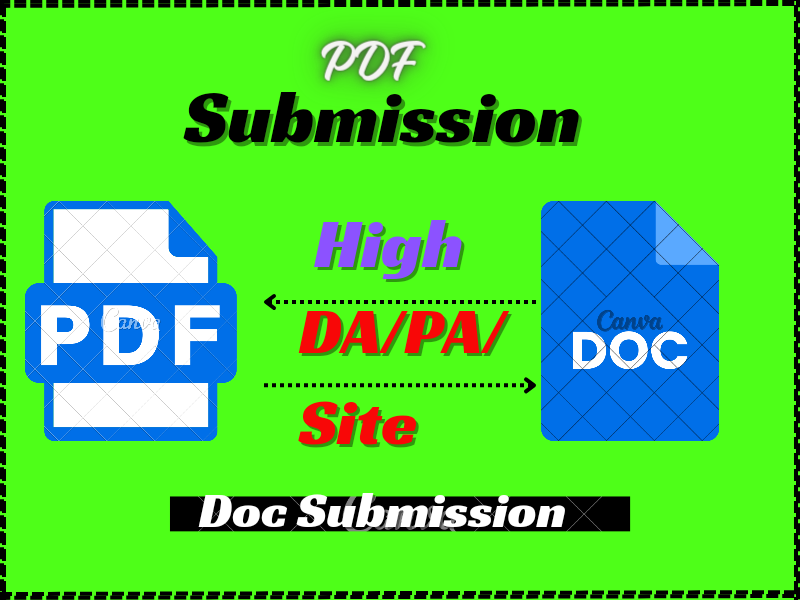PDF submission to high authority sites with dofollow ...