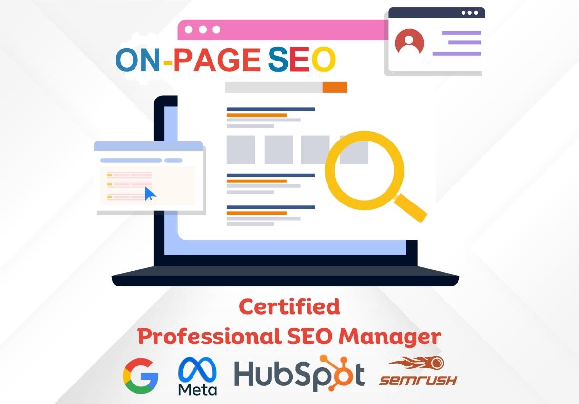 Professional onpage SEO and optimise your website