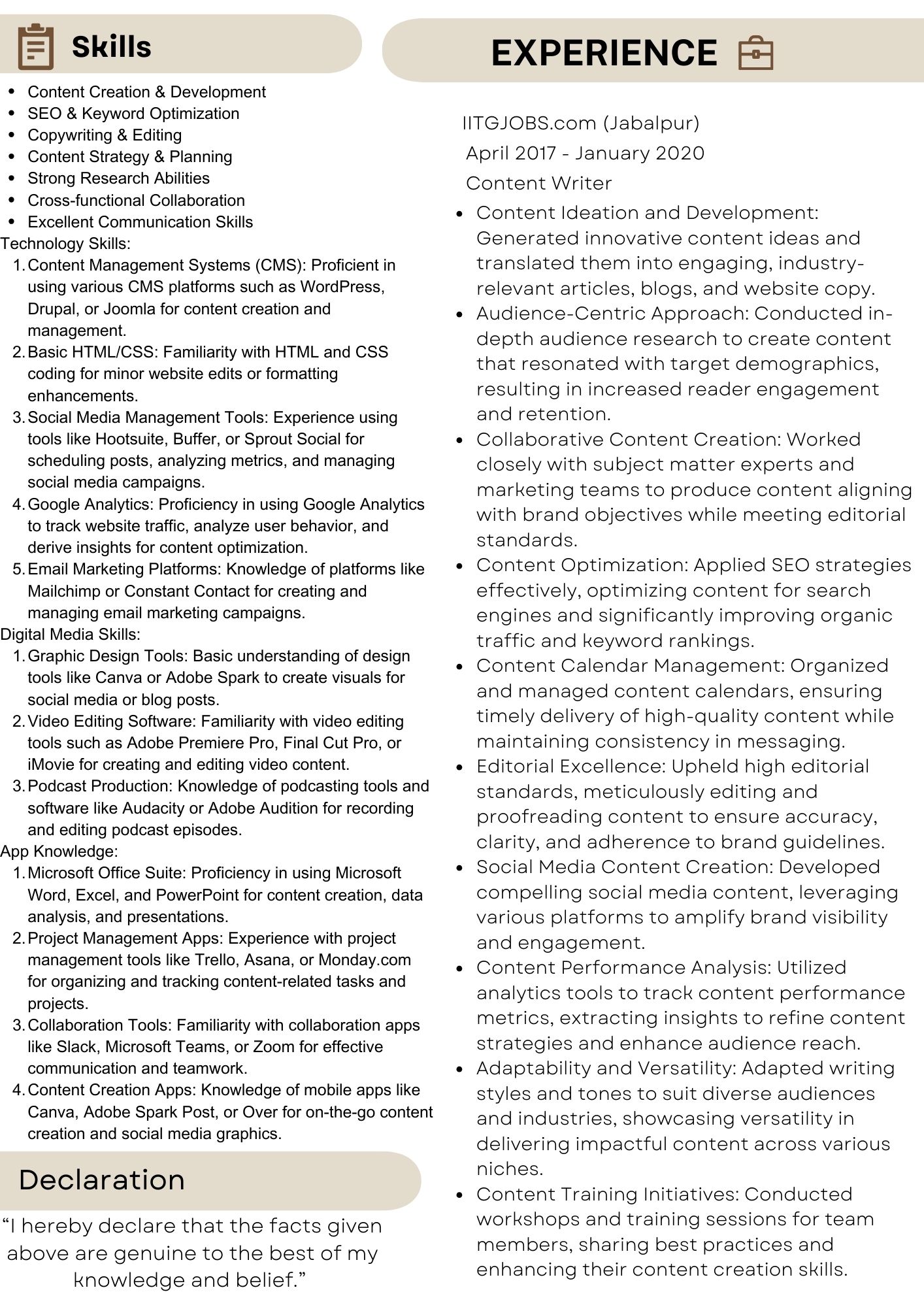 "Strategic Content Creation Package"