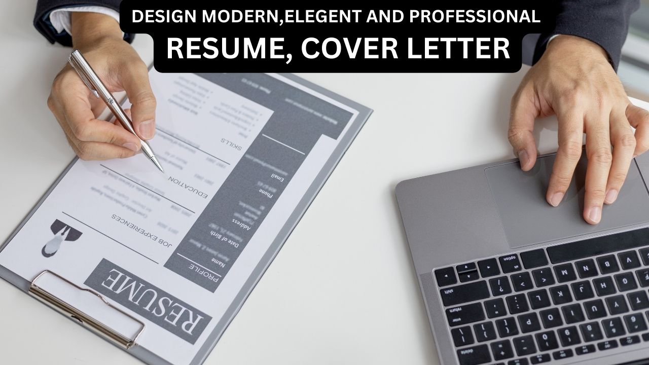 I will design professional attractive resume, CV, cover letter, write, within few hours