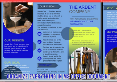 I will design ms word editable docment and create microsoft word template, ppt