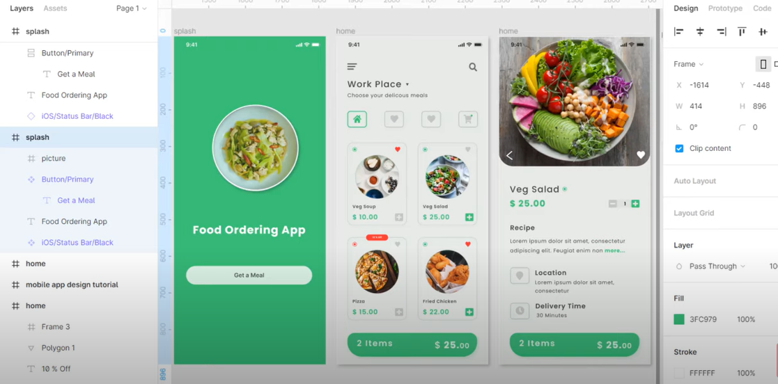 I will creative UX UI design for mobile app food app and wesite app