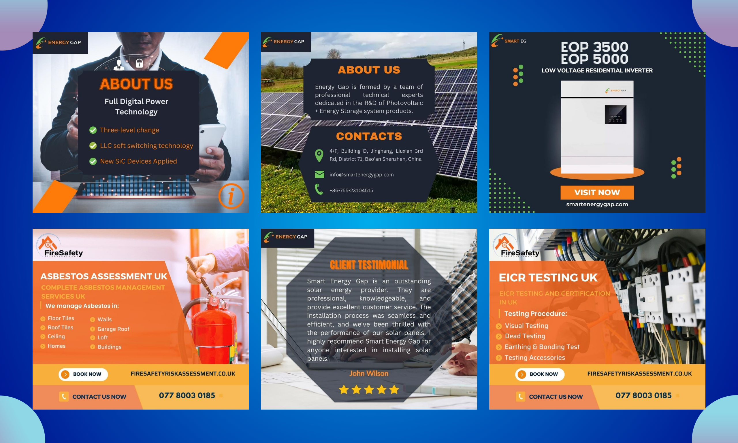 Social media posts,  banners,  videos,  blog images,  anything using canva