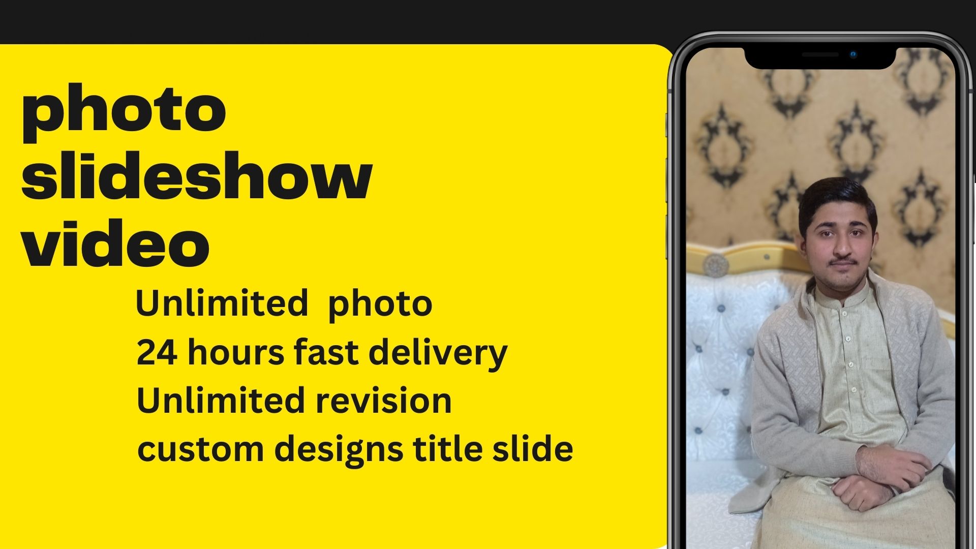 I will create photo slideshow,promo video with music 