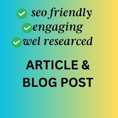 I will write a unique 1000 word article on the topic of your choice