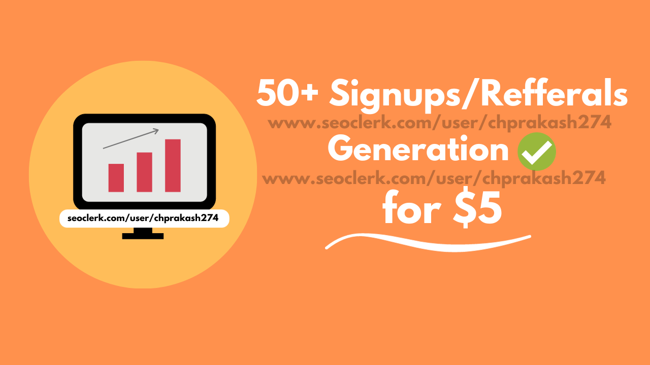 50+ Quick Worldwide signups on referral link