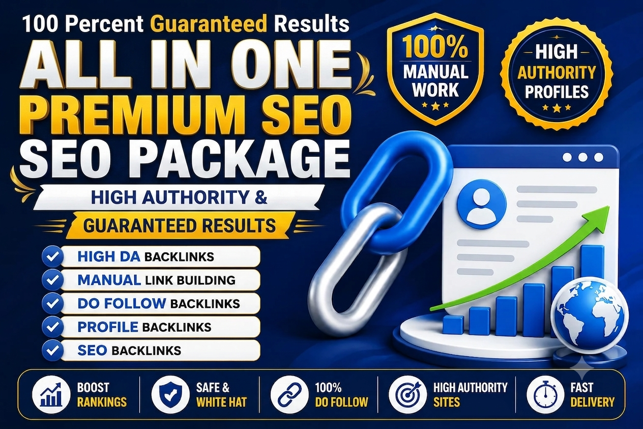 All in One Premium SEO Package - 100 Percent Guaranteed Results