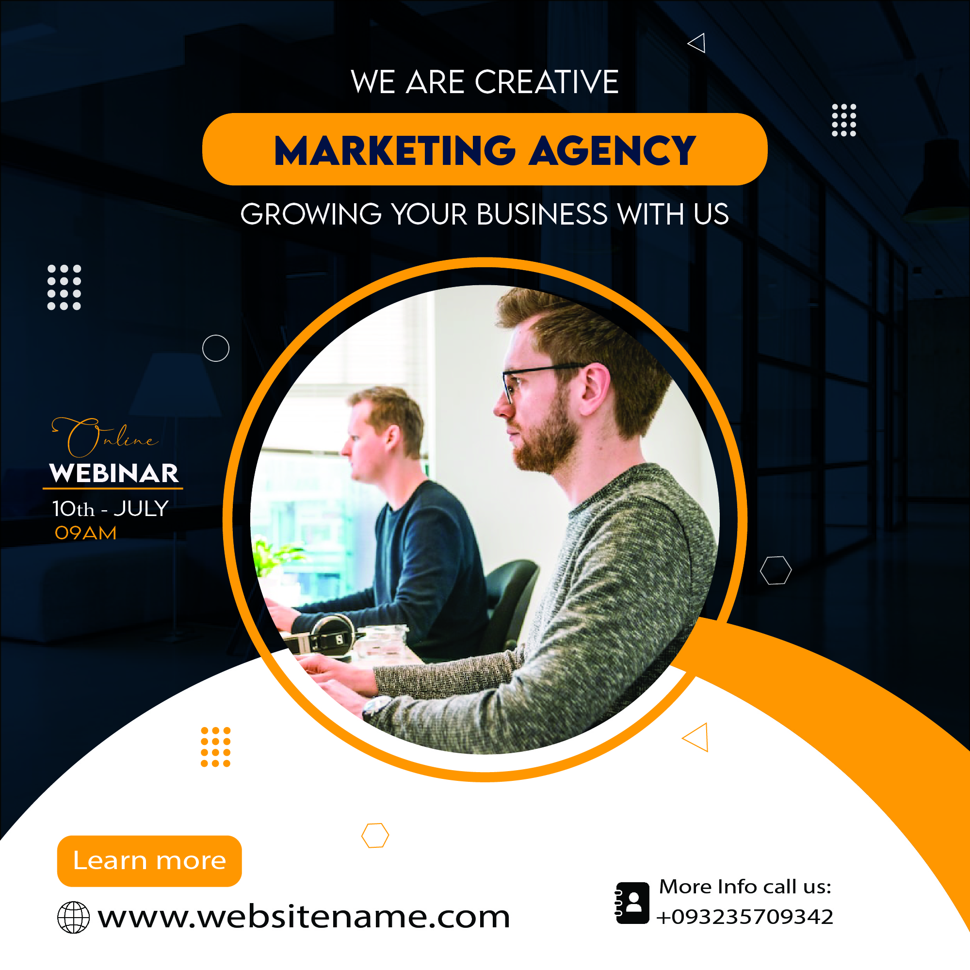 I will design attractive poster and flyers like professionals 