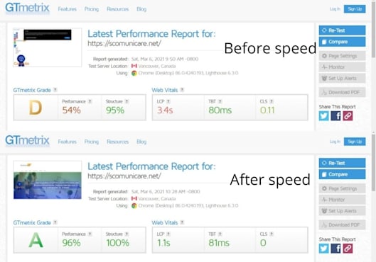 I will increase wordpress speed optimization for google pagespeed insights, gtmetrix in 24 hours