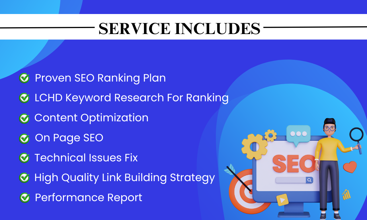I will do complete monthly SEO service for WordPress, Shopify, Wix website