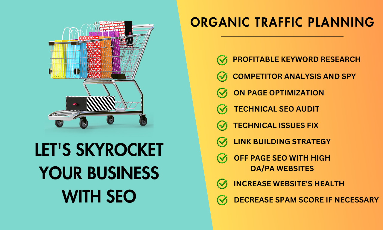 I will provide monthly SEO service for shopify and ecommerce websites to boost sales