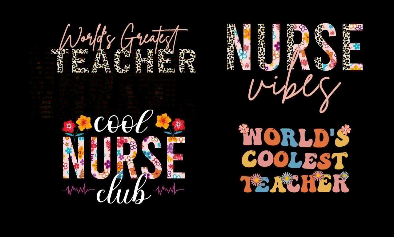 I will do groovy retro wavy typography t shirt design