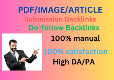 150 High quality da pdf, image, article submission ...