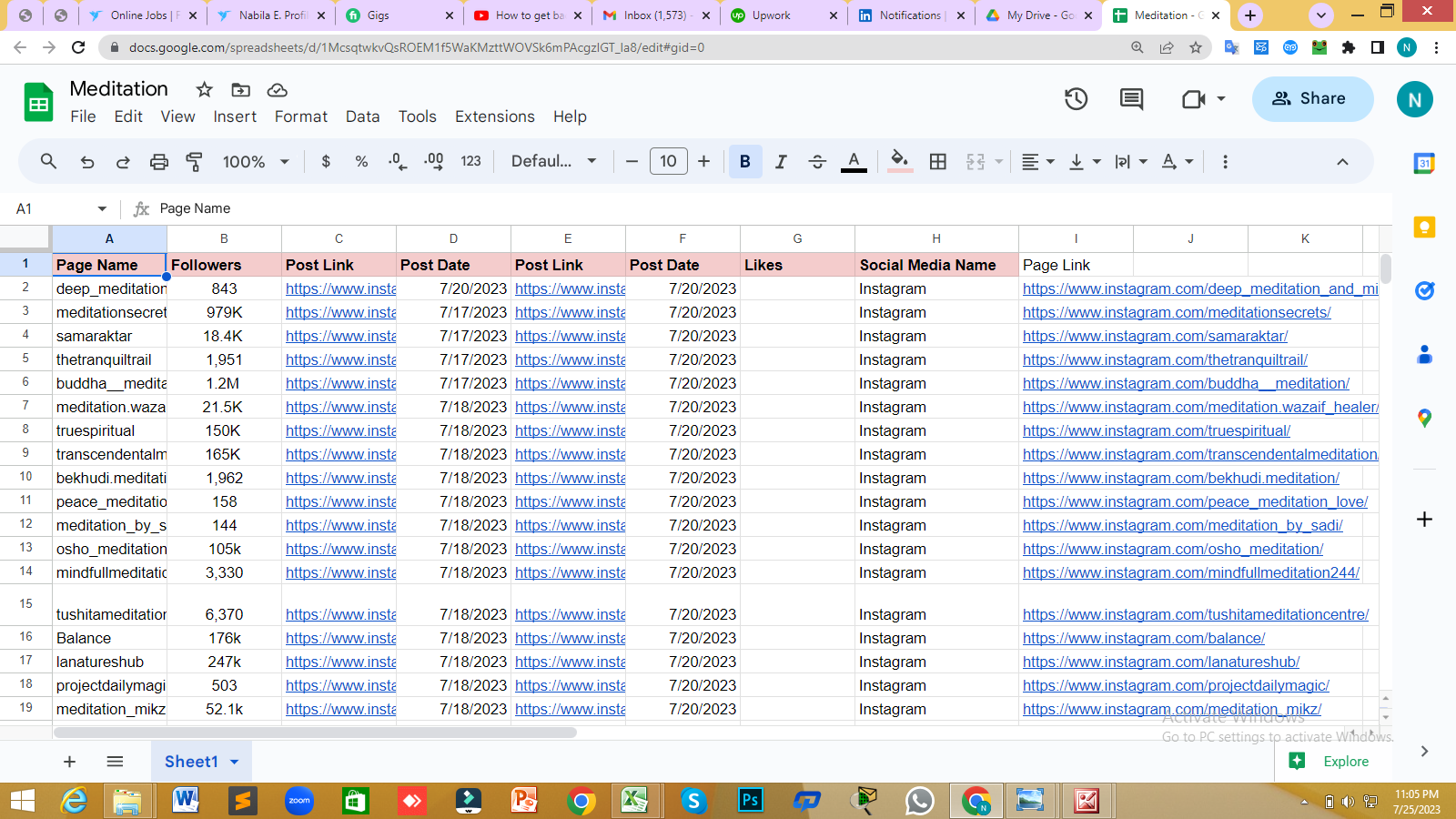 I will do Data Entry, Lead Generation, Web Scraping, Internet Research, Copy-Paste