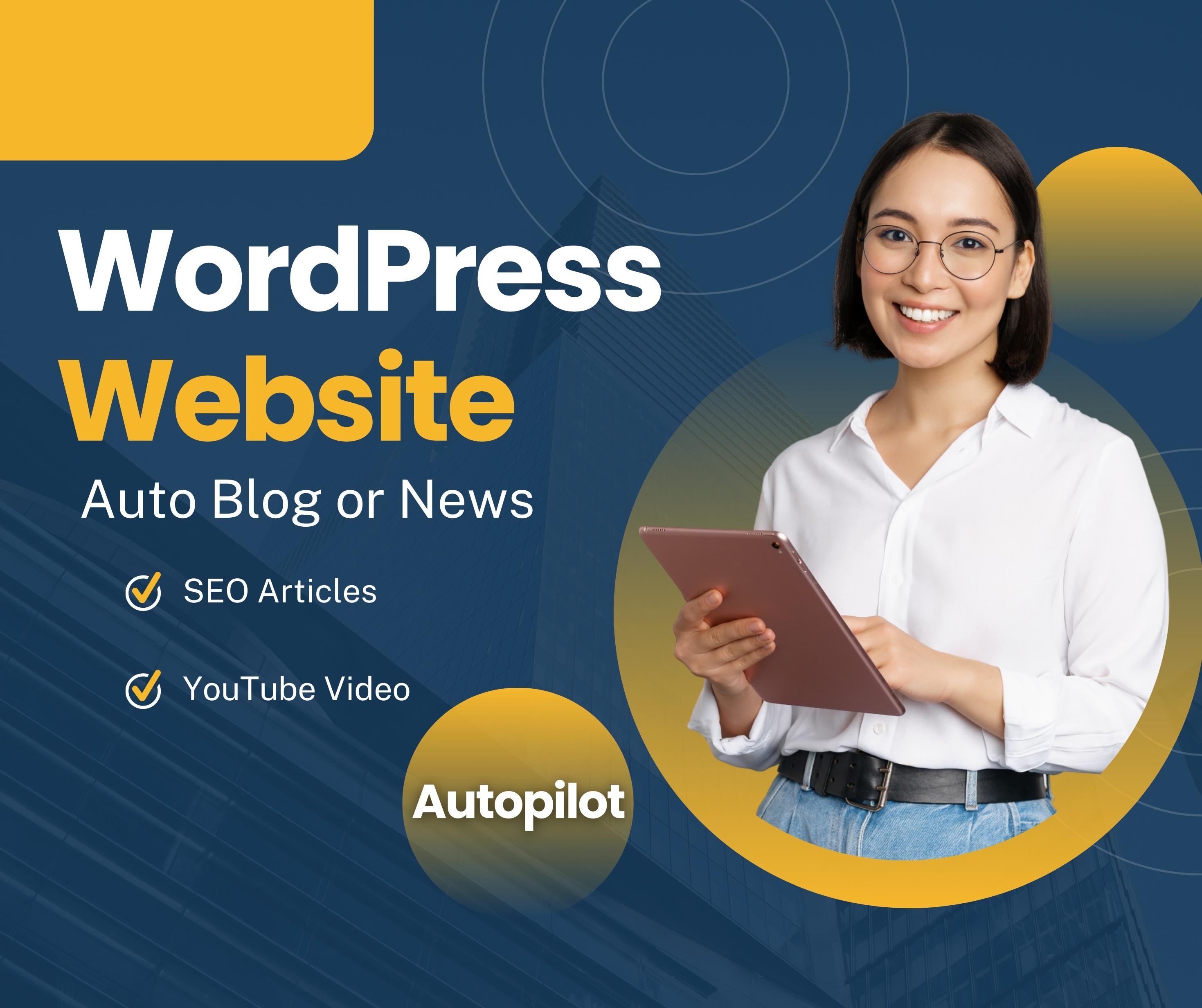 Your Dream WordPress Website Awaits! I will design Mobile responsive, professional Wordpress website