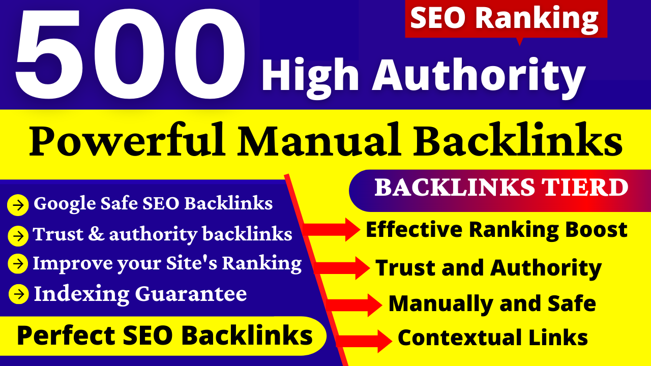 Get Your 500 Tier-1 Do-Follow Backlinks To Boost Your Ranking
