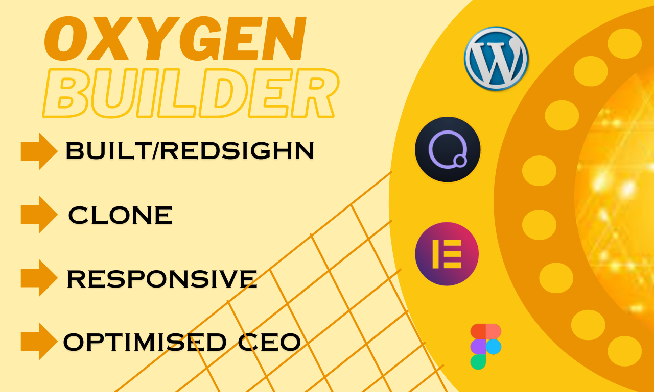 I will build clone customize your wordpress website using oxygen builder