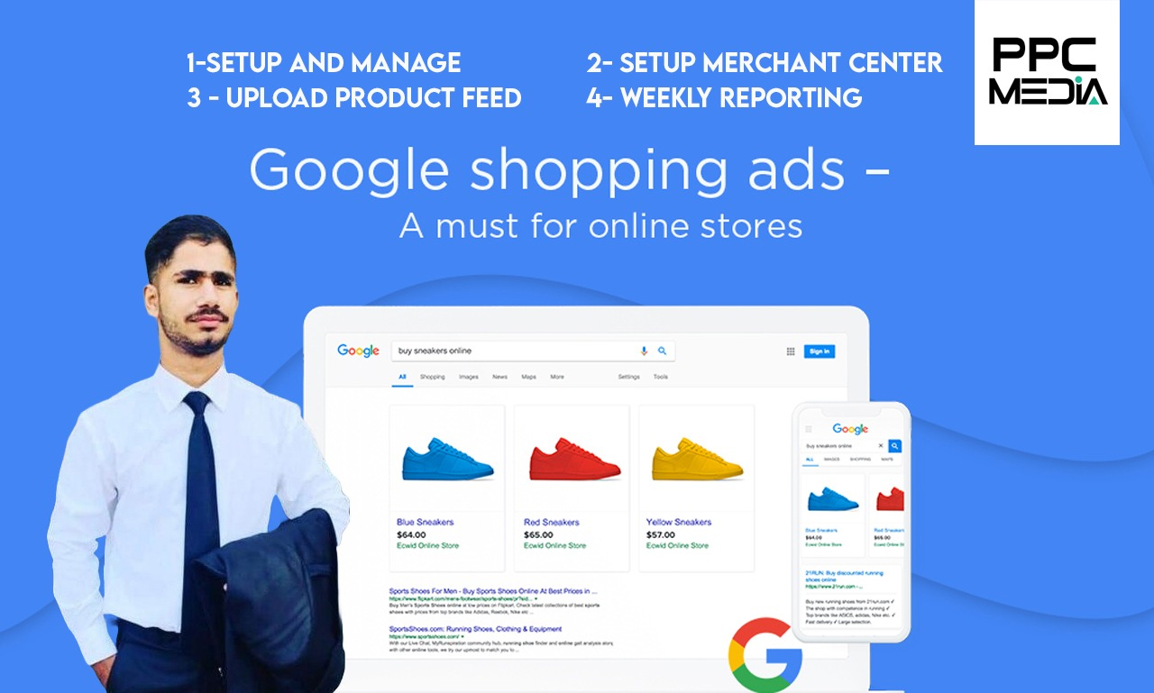 I will Setup Google shopping ad campaign, Fix Merchant center