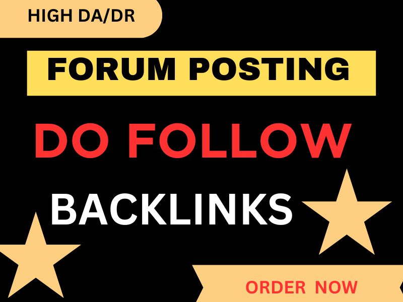  I will provide 80 high authority dofollow forum posting backlinks 