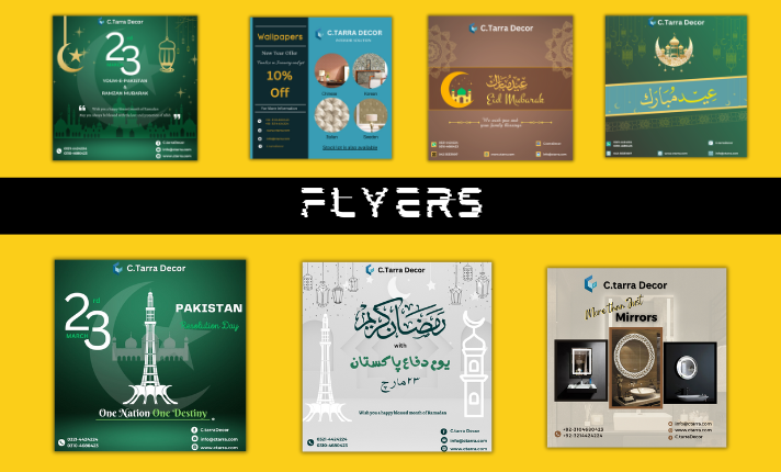 I will create professional flyers for you