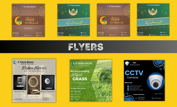 I will create professional flyers for you