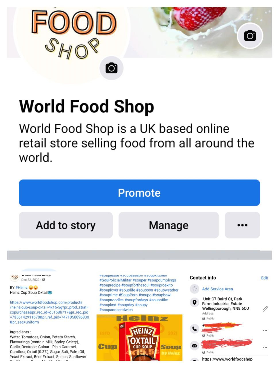 Create business meta site full profile setup