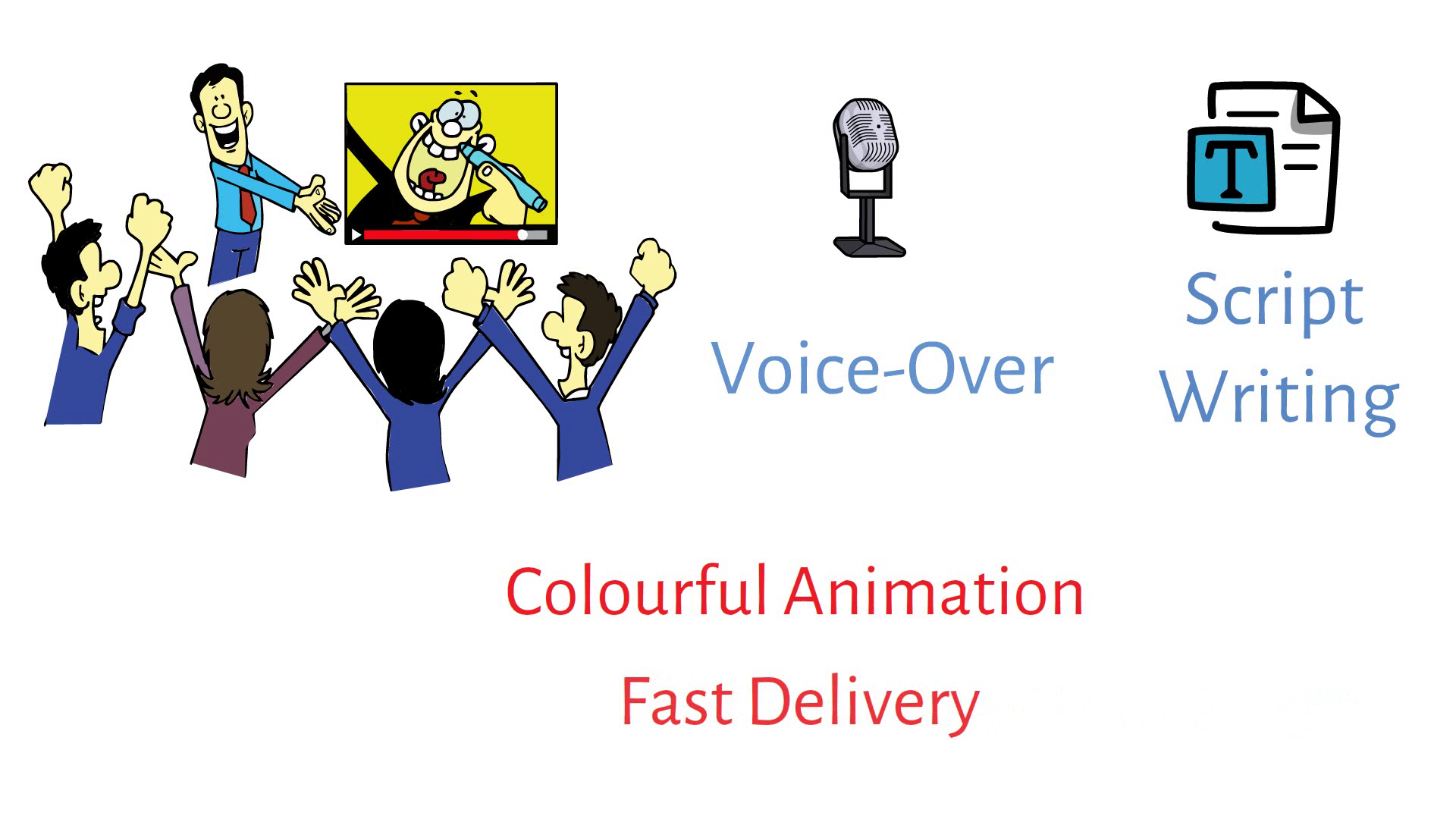 I will create eye catching and attractive premium whiteboard animation explainer videos