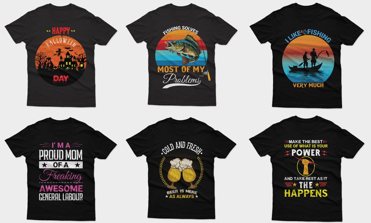 I will do awesome vintage custom trendy typography t shirt design for you