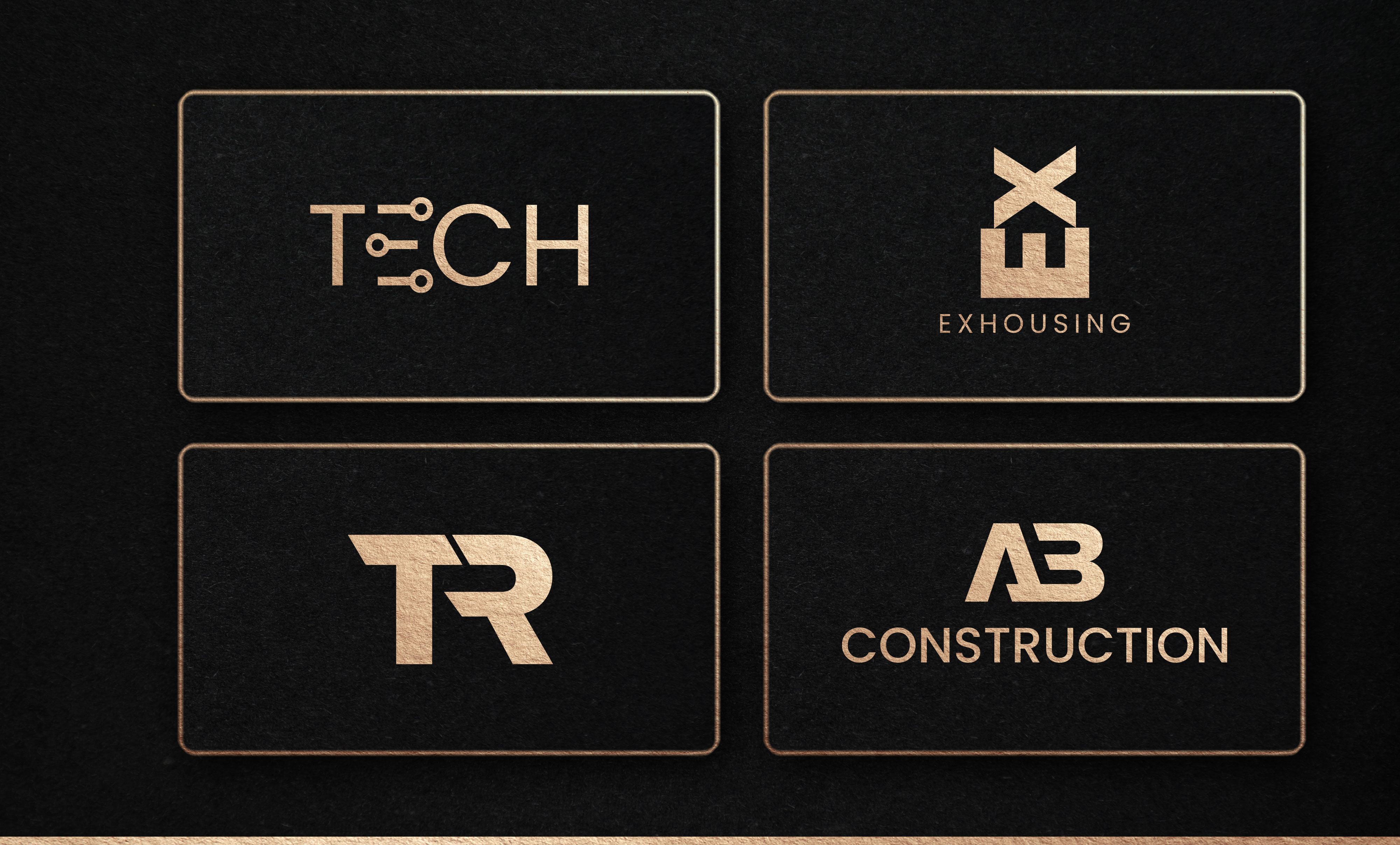 I will do minimalist luxury business logo design