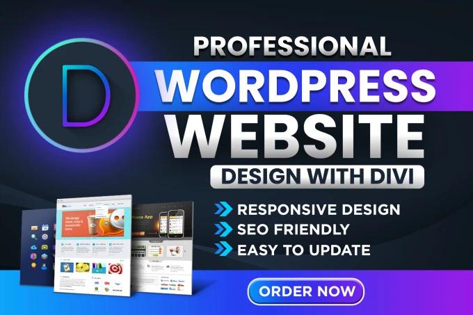 I will design a flexible and elegant design of wordpress website