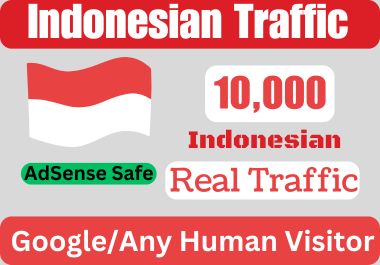 10,000 Indonesia TARGETED Organic Web Traffic to your...